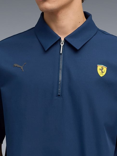 Puma Persian Blue Ferrari Premium Regular Fit Motorsport Polo T-Shirt