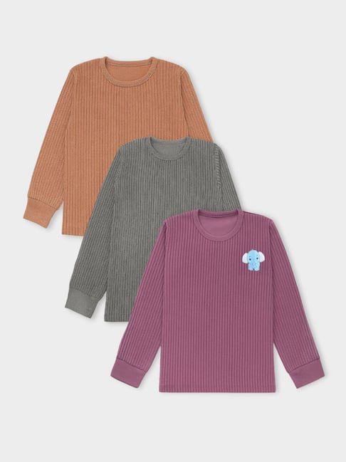Miarcus Kids Multicolor Thermal Top - Pack of 3-picture-35