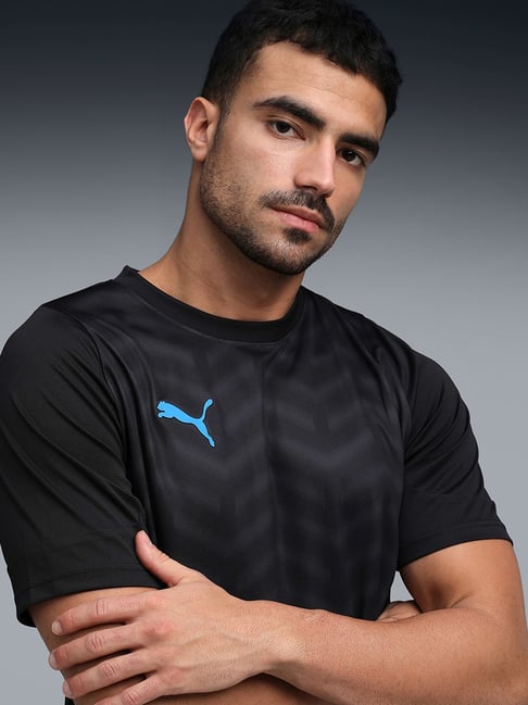 Puma Black IndividualCUP Graphic Regular Fit Football Jersey
