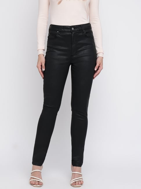 Guess Black Solid Skinny Fit Jeans-picture-14