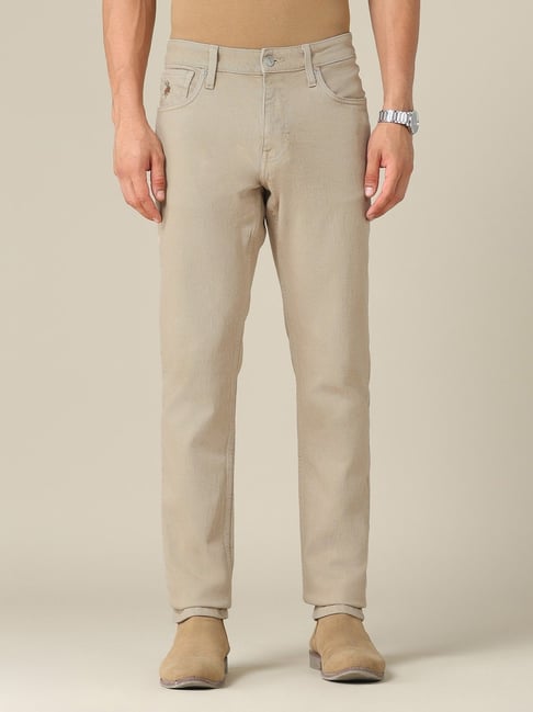 U.S. Polo Assn. Denim Co. Beige Cotton Slim Fit Jeans-picture-22