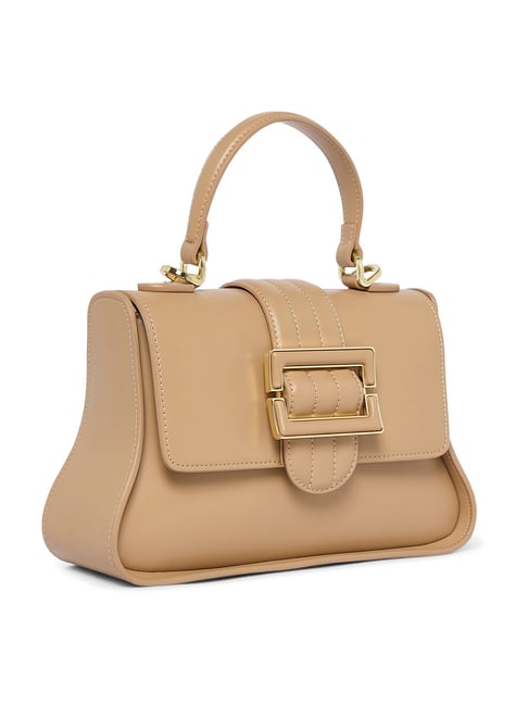 AKIKI LONDON Beige SOUTHWARK 25 Small Satchel