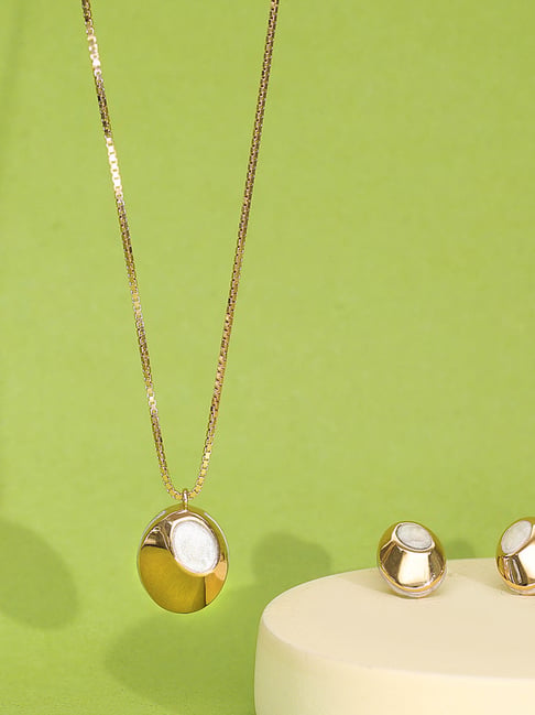 litestyle by png P.N.Gadgil Jewellers 18K Classic Ecliptia Gold Necklace for Women-picture-30
