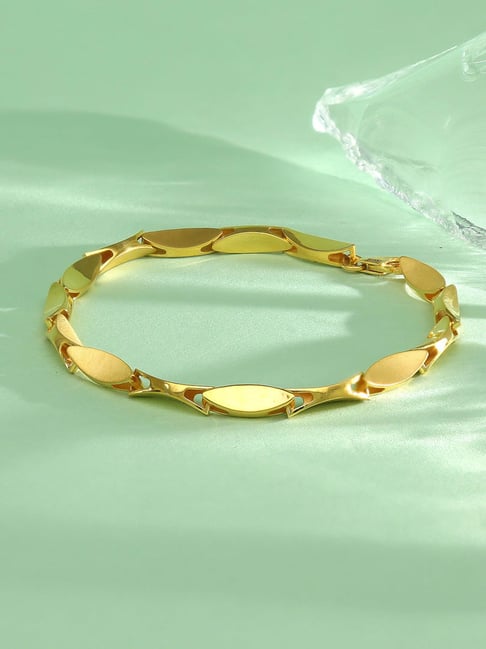 P.N.Gadgil Jewellers 18K Strukt Curve Gold Bracelet for Men-image-45