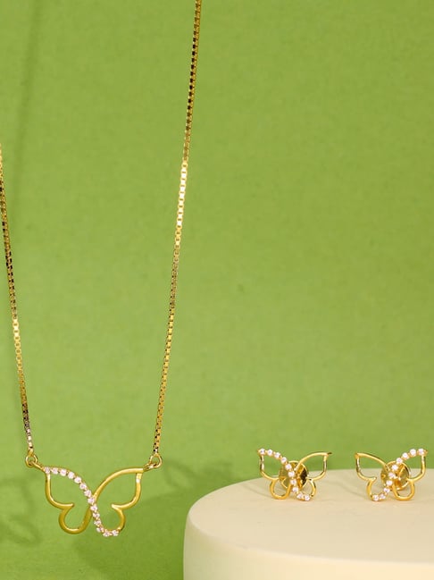 litestyle by png P.N.Gadgil Jewellers 18K Charming Flyora Gold Necklace for Women-picture-11