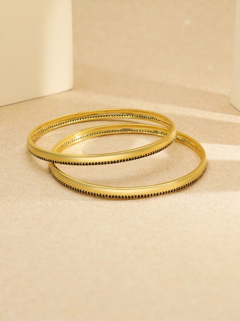 P.N.Gadgil Jewellers 18K Rimlight Glow Gold Bangles for Women