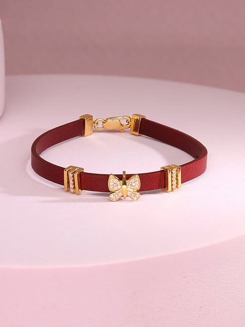 P.N.Gadgil Jewellers 18K Flicker Band Gold Bracelet for Women-image-25