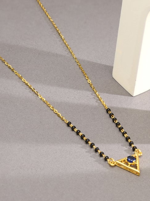 P.N.Gadgil Jewellers 18K Midnight Edge Gold Mangalsutra for Women