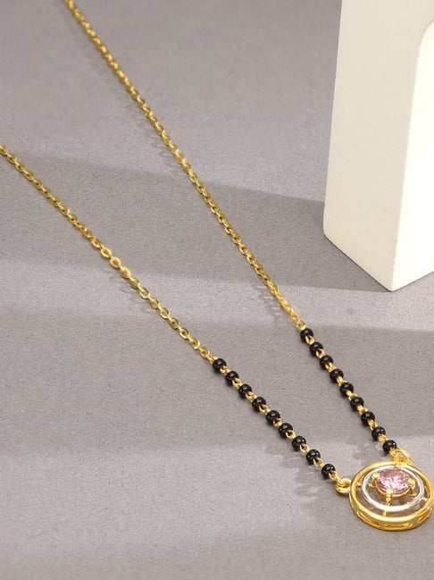 P.N.Gadgil Jewellers 18K Peony Thread Gold Mangalsutra for Women