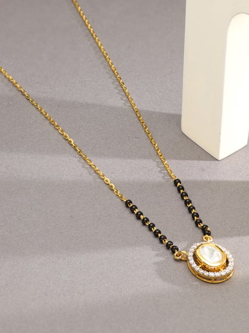 P.N.Gadgil Jewellers 18K Knotted Souls Gold Mangalsutra for Women