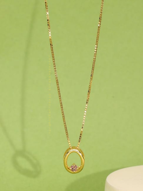 P.N.Gadgil Jewellers 18K Noir Eclipse Gold Necklace for Women