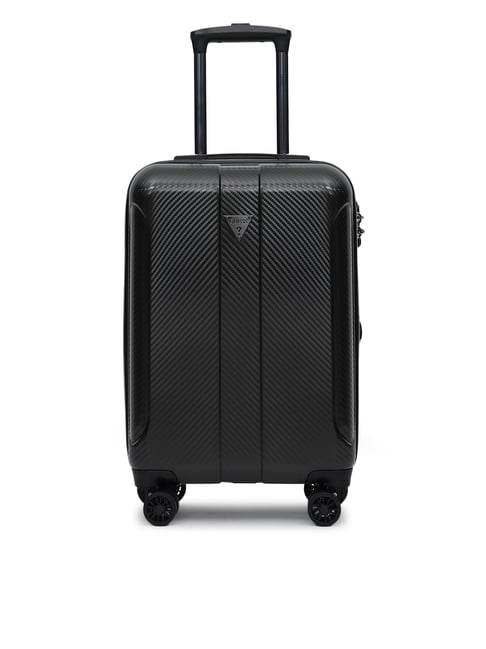 Guess Black Textured Lustre Trolley Bag-picture-27