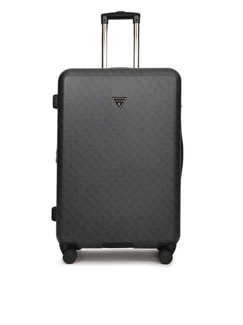 Guess Charcoal Grey Printed Jesco Trolley Bag