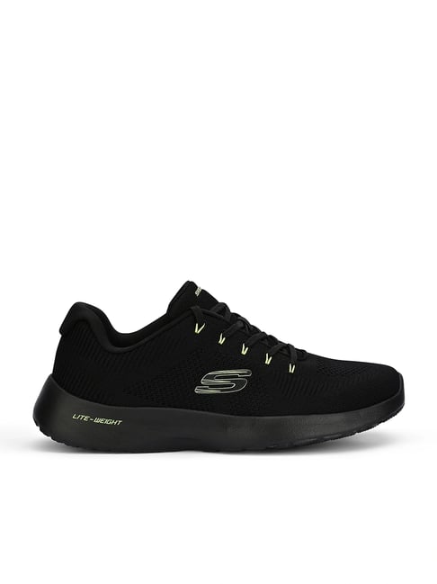 Skechers Men's Dynamight Black & Lime Sneakers-picture-48
