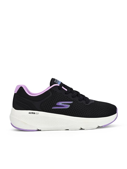 Skechers Women's Go Run Elevate Black & Lavender Running Shoes