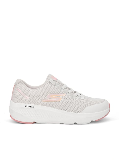 Skechers Women's Go Run Elevate Natural Pink Running Shoes