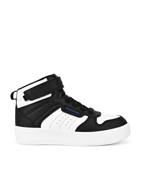 Skechers Kids Sport Court 92 Black & Blue Sneakers