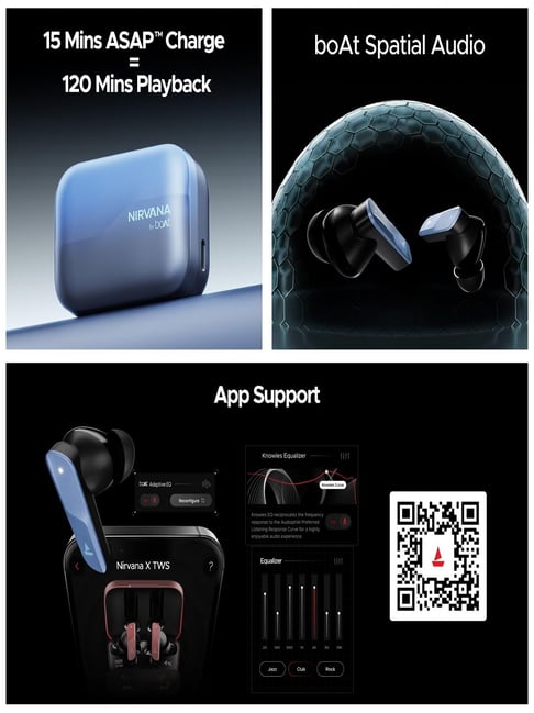 Boat Nirvana X TWS Bluetooth Earbuds, TWS Ear Buds Wireless