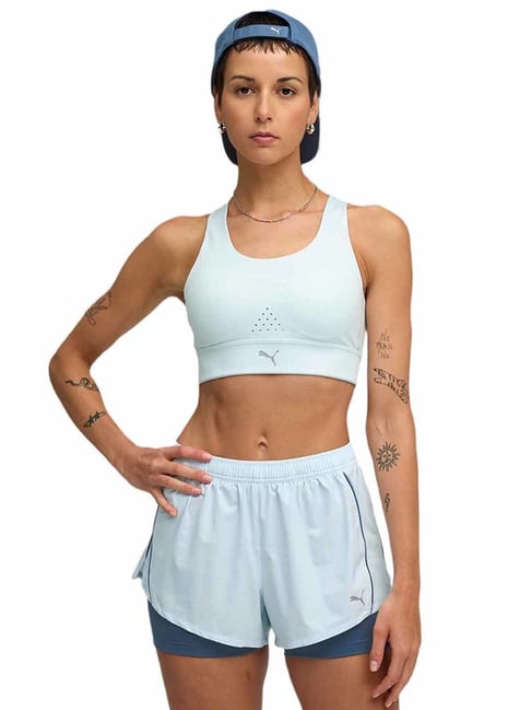 Puma Sea Glass Pwrbreathe Skinny Running Bra