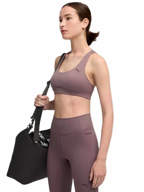 Puma Purple Cloudspun Mid Skinny Bra-picture-24