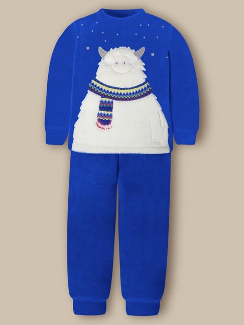 Cherry Crumble By Nitt Hyman Kids Blue Night Suits-picture-16