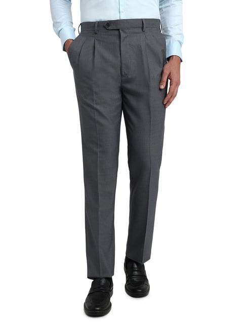 Raymond Grey Regular Fit Formal Trosuers-picture-30