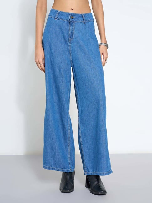 Sf Jeans By Pantaloons Blue Flared Fit Jeans-picture-42