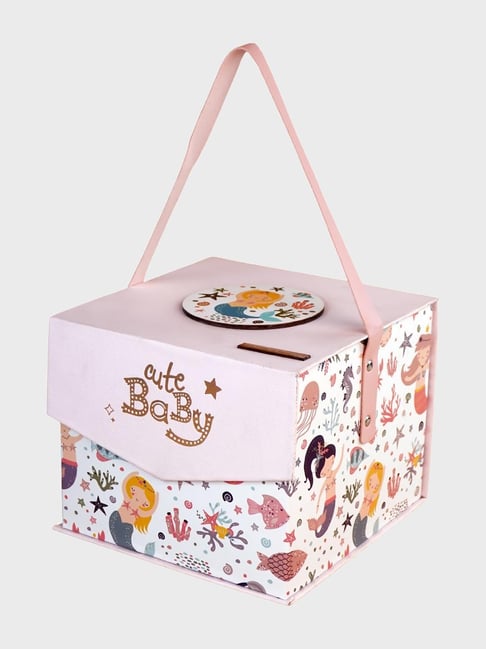 Little Surprise Box Kids White Cotton Printed Baby Hamper Gift Set-picture-41