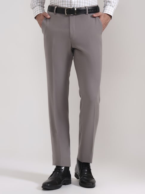 Wyre Grey Slim Fit Trousers-picture-15