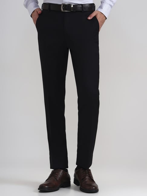 Metal Black Slim Fit Trousers