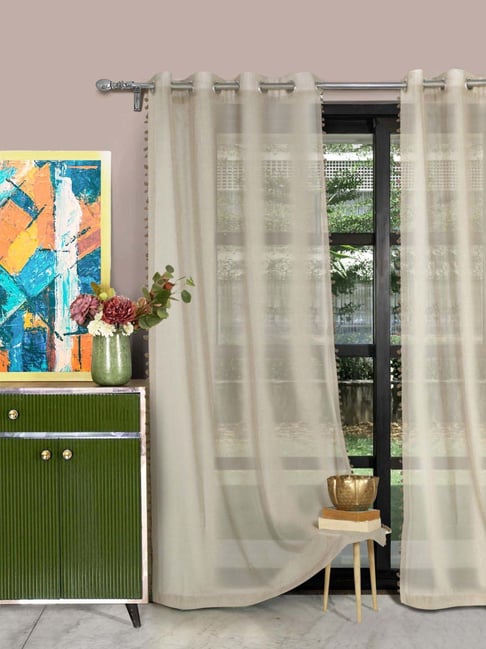 HOSTA HOMES Brown Curtains