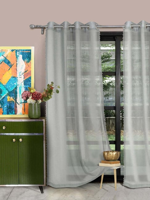 HOSTA HOMES Grey Curtains