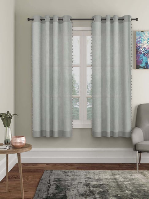HOSTA HOMES Grey Curtains