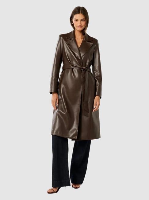 forever new Gabbi Vegan Leather Trench Coat-picture-23