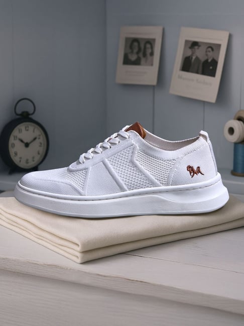 Neemans Men's Elevate Low Top White Casual Sneakers-picture-25