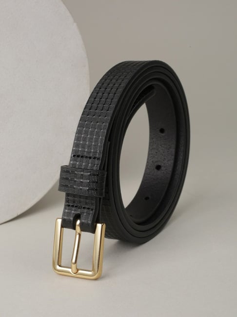 Van Heusen Black Textured Leather Casual Belt-picture-29