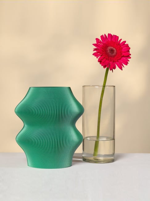 FIG Living Purple & Green Plastic Phantom GP 3D Printed Vase