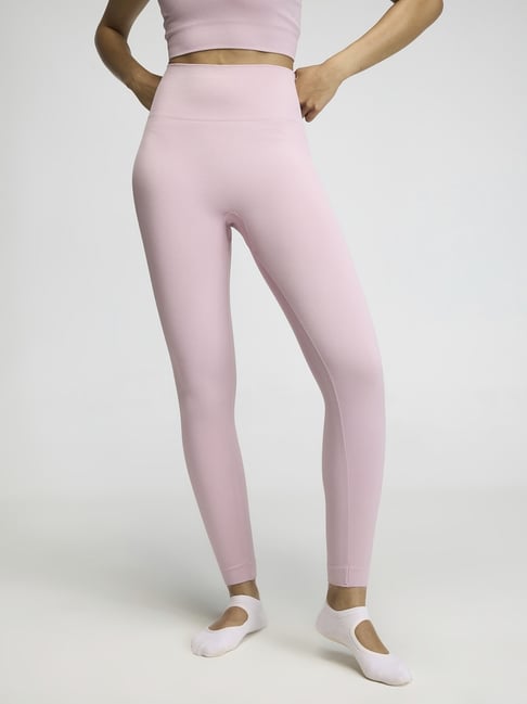 Cava Athleisure Pink Nylon High Rise Tights-picture-29