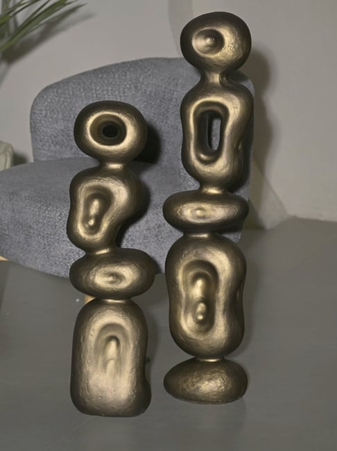 Muun Home Gold Fibre Ren Small Sculpture