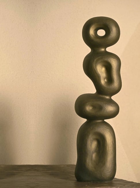 Muun Home Gold Fibre Ren Large Sculpture