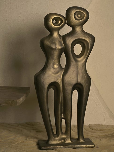 Muun Home Gold Fibre Tomo Sculpture