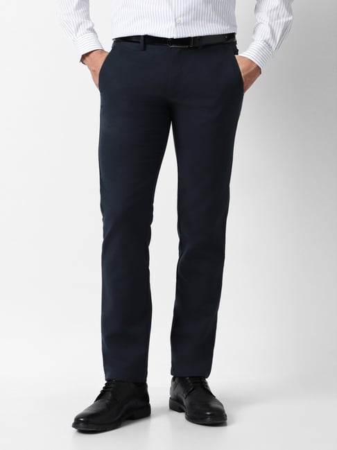 Van Heusen Navy Blue Slim Fit Trouser-picture-28