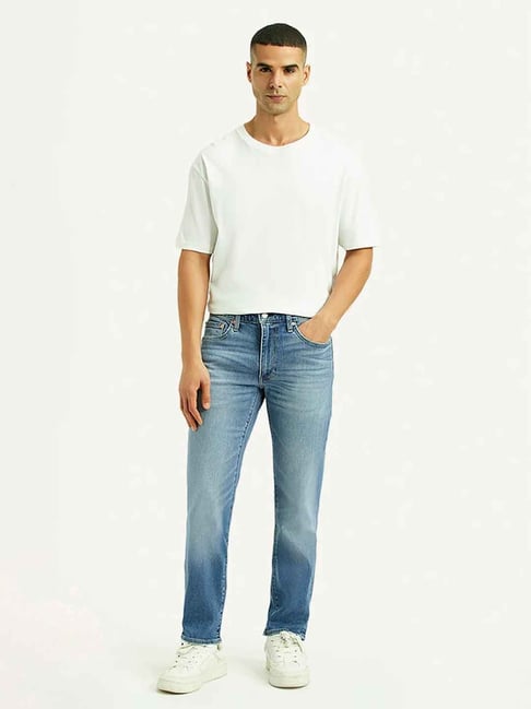Levi's Men's 511 Light Blue Slim Fit Mid Rise Jeans-picture-40