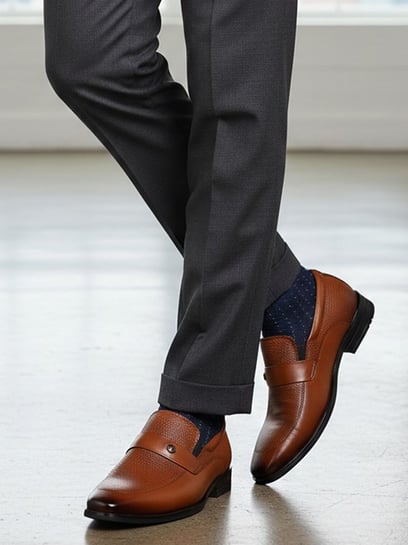 Buy Alberto Torresi Men's Tan Formal Loafers for Men at Best Price