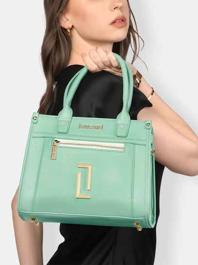Buy Lavie Luxe Pearl Mint LX Sasha Md Satchel Handbag Online