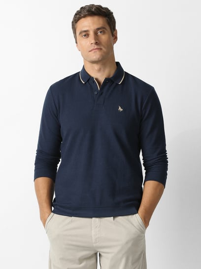 Van Heusen Navy Regular Fit Polo T-Shirt