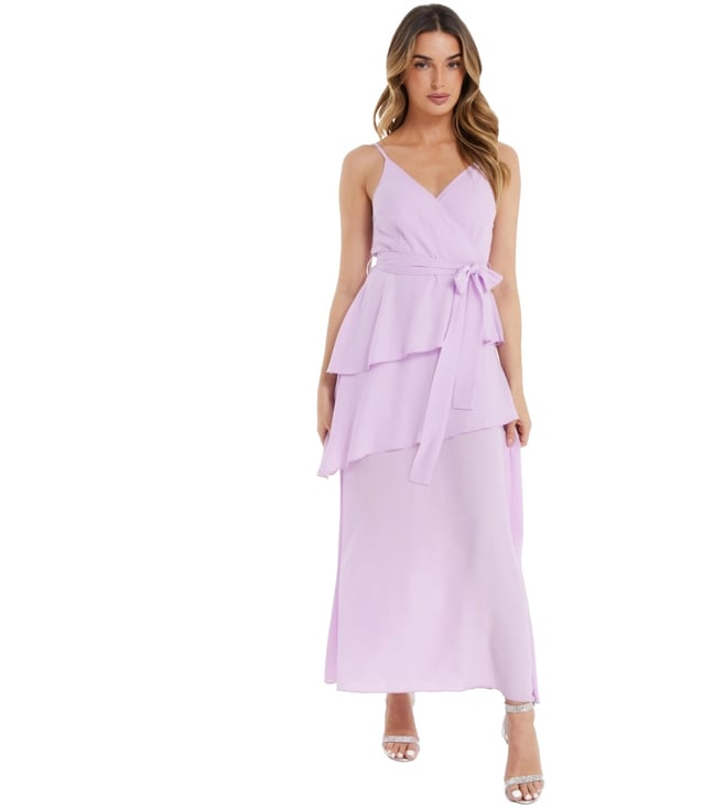quiz purple dress Satin Quiz Purple Dress Quiz Purple Satin Wrap Midi Dress Very