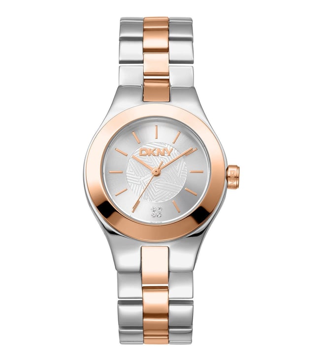 DKNY Women's Parsons Quartz Stainless Steel Dress Watch, Color: Rose Gold (Model: NY2977)並行輸入品 DKNY Parsons Quartz Silver Dial Ladies Watch NY2946 674188271189