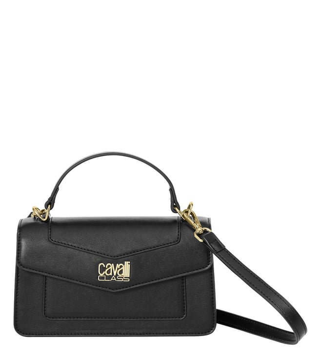 Cavalli Class Black SOPHIA Medium Satchel