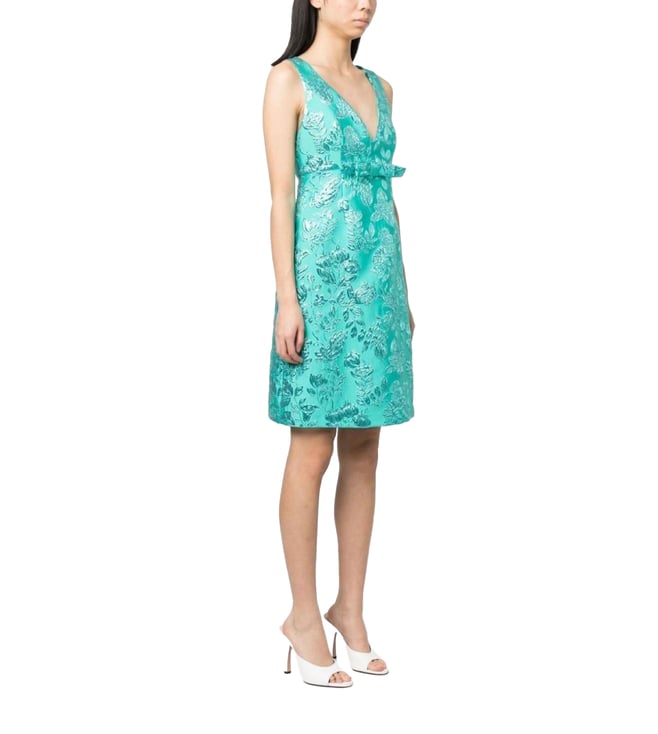 plus size green and white dress P.A.R.O.S.H.-Roma T-Shirt Dress-Dresses main image 1